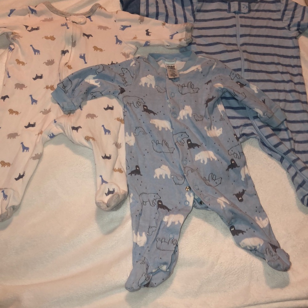 3 sleepwear onesies